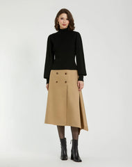 Black Ribbed Knit Balloon Sleeve Turtle Neck Sweater - FINAL SALE