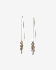 Metal Shiny Leaf Earrings