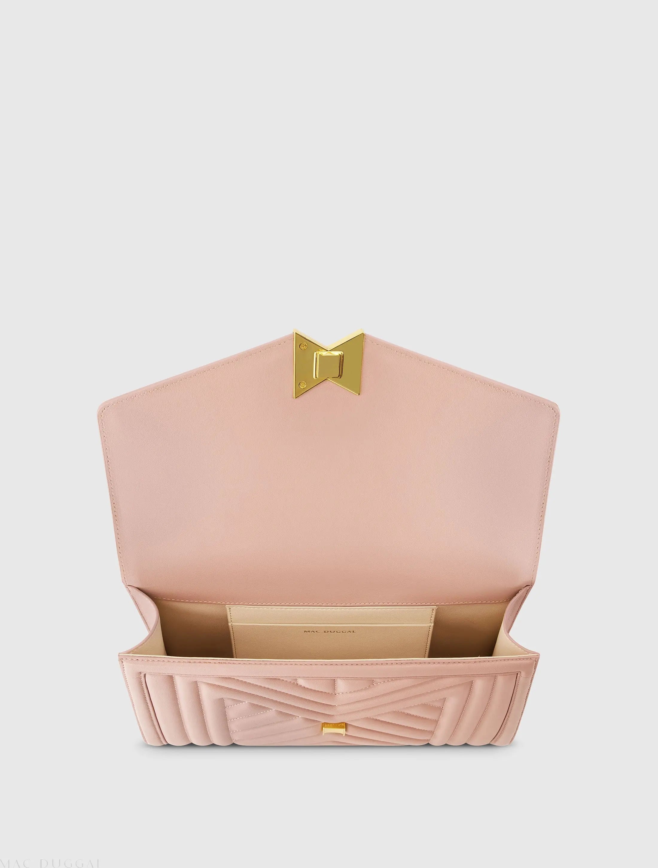 Pink Quilted Napa Leather Handbag With Gold Hardware - FINAL SALE